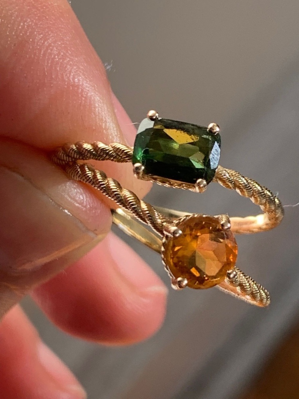 Judith Ripka 14k gold Rings! - Picture 2 of 3